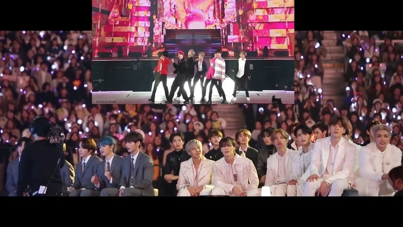 IDOLS reaction to BTS 방탄소년단 ( Boy With Luv) MAMA