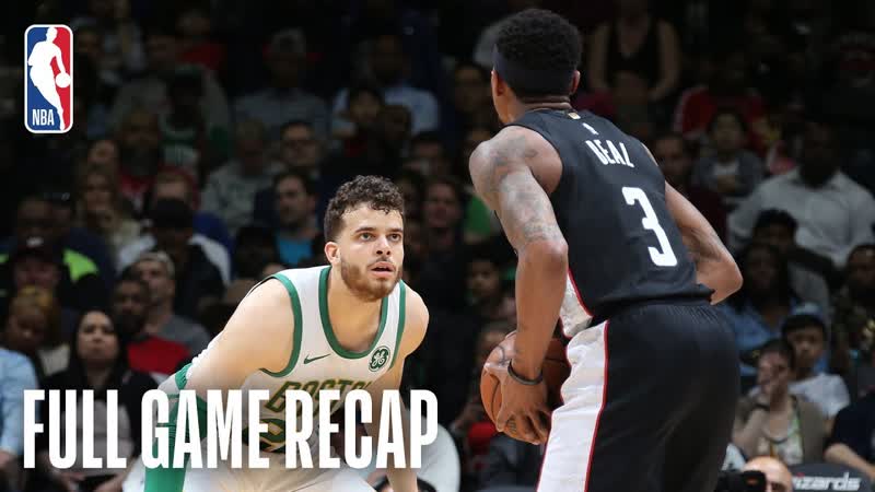 CELTICS vs WIZARDS, R. J. Hunter Shines In The 4th Quarter , April 9,