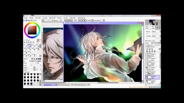 Kogami Makishima PSYCHO PASS Painting on Paint Tool