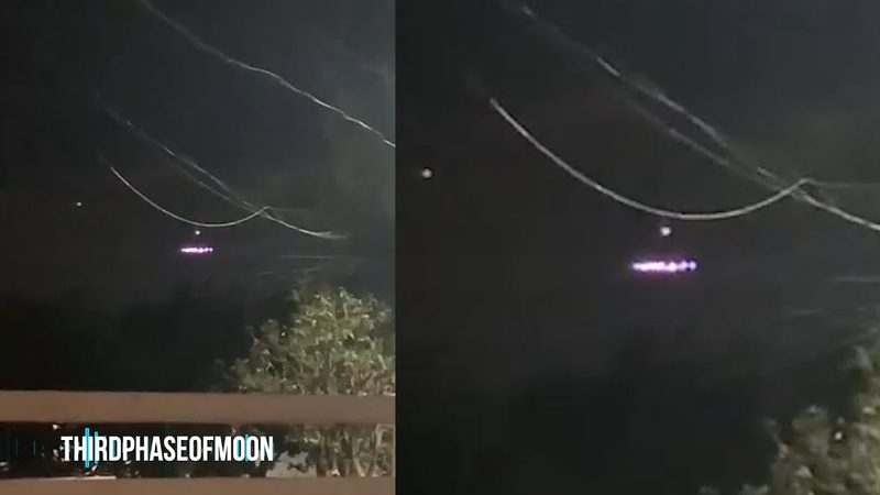 Massive UFO Lands In Womans Backyard