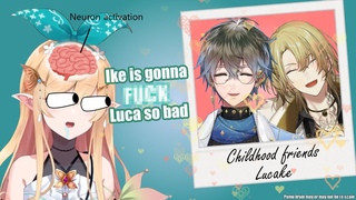 Pomu loses it over her OTP Luca x Ike Nijisanji EN