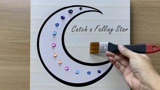 Daily challenge #231 / Silhouette Acrylic / Catch a Falling Star Painting