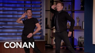 Antonio Banderas Teaches Conan Choreography From “A Chorus Line“ - CONAN on TBS