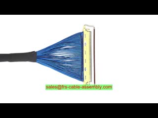Индивидуальная сборка кабелей Обжимной LVDS кабель Сборка жгута кабелей Lvd 50Pin EDP LVDS Connector