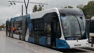 TROLLEYBUS DE NANCY - HESS LighTram 25 DC - Dbut des essais sur le tronon de VANDUVRE - Brabois