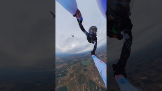 First jump on my own parachute, which I packed first time, and have 0 jumps yet. #skydiving