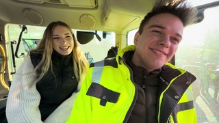 #Berlin TreckerTalk Jungbauer mit Freundin auf Bauern-Protest