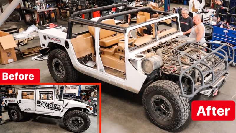 REBUILDING MY WRECKED HUMMER H1 FULL TEAR DOWN