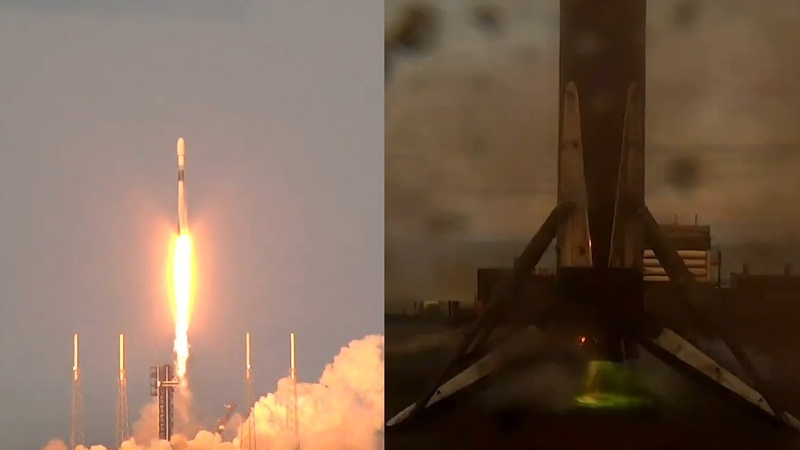 Falcon 9 launches Galileo L13 and Falcon 9 first stage