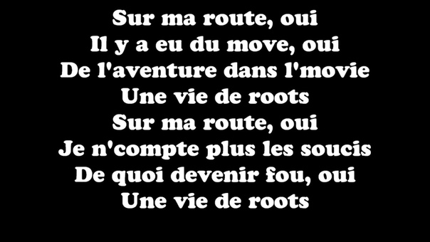 Black M Sur Ma Route ( Paroles