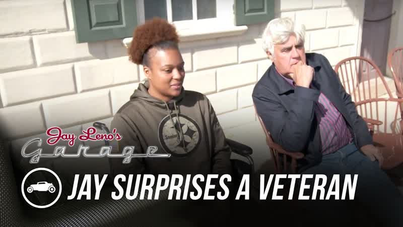 Jay Surprises a Veteran Jay Lenos