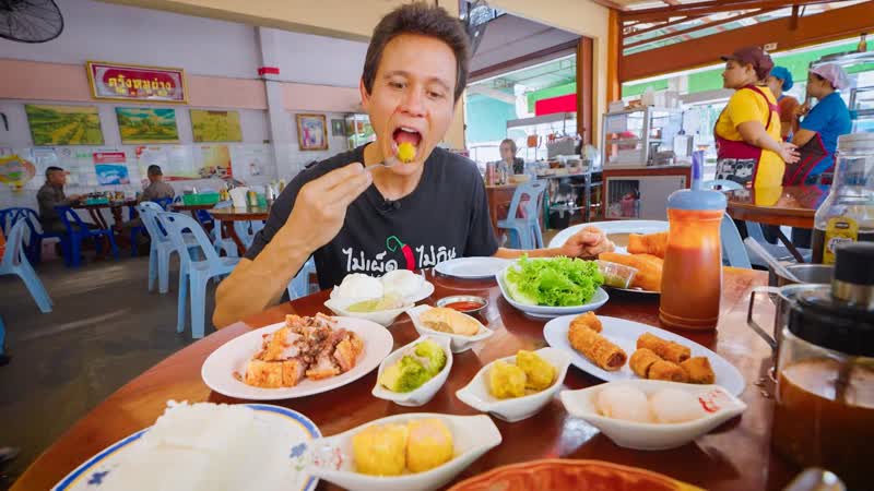 Dim Sum Breakfast of Champions BEST THAI FOOD in Remote