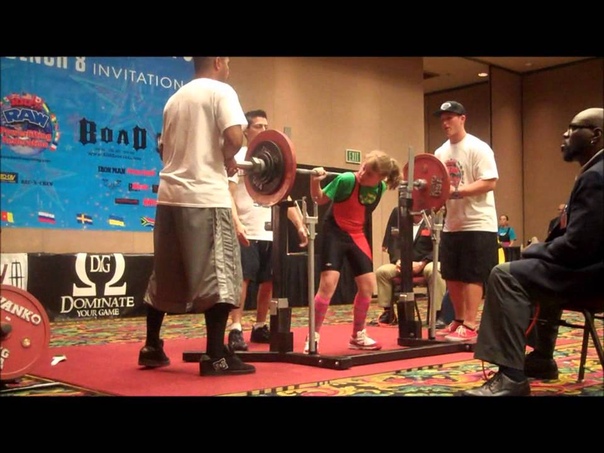 11 Year Old Naomi Kutin Squats 226 at 98, at the 100 Raw Worlds, Las Vegas,