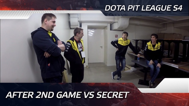 Na Vi after 2nd game vs Team Secret Dota Pit