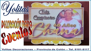 Decoracin de Fiestas de 60 aos sobre foam Cartel de cumpleaos