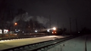 ТЭМ2УМ-194. Именной. Прилетел резервом с севера. Петрозаводск. Ранее снежное утро.