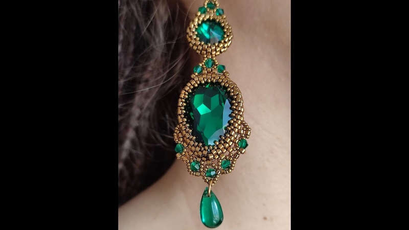 Серьги Эсмеральда. Мастер класс. Часть 2, Earrings Esmeralda. Master Class.