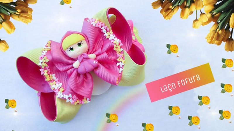 Laço Fofura 🎀 Tema masha e urso