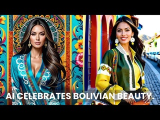 AI Celebrates Bolivian Beauty  Beautiful Bolivian Women Generated By AI