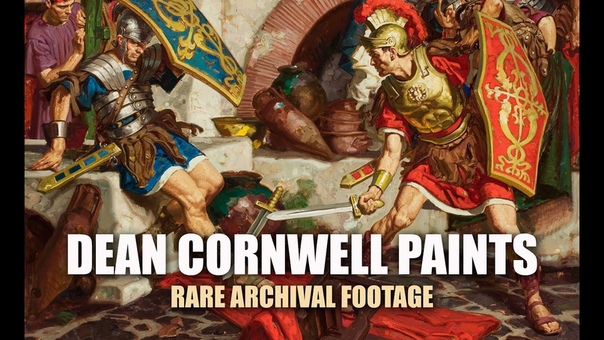 Dean Cornwell Paints Rare Archival
