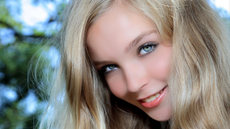 Young blonde girl