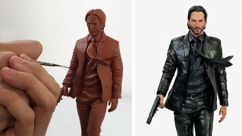 Sculpting JOHN WICK, Keanu Reeves