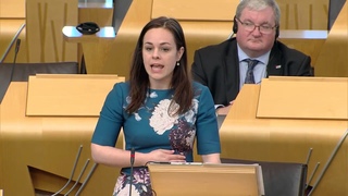 Kate Forbes (MSP) delivers speech in Gaelic 29 03 18