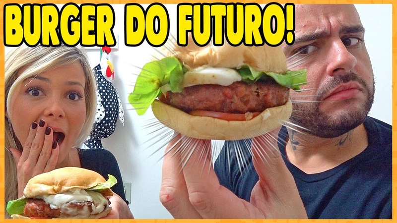 PROVAMOS O BURGER DO FUTURO, SERÁ QUE A MODA PEGA , Provando