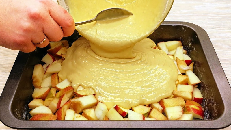 Einfaches Apfelkuchen rezept, das jeder liebt Schnell und lecker