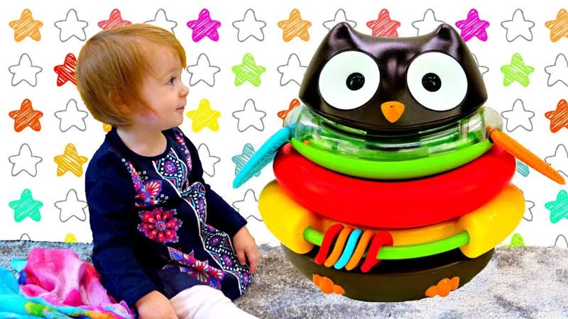 Дада игрушки Игрушки Бьянки Сова Пирамидка для