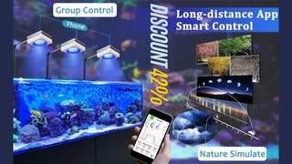 PopBloom RL90 WiFi Led Aquarium Light Reef Light Aquarium Tank Saltwater Coral Reef Growing Seawater