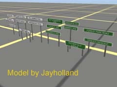 SR UK Road Nameboard 3ft 1 Line