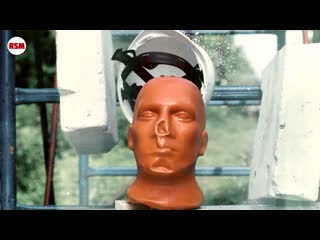 Каска против cтроительной плиты || Helmet against construction plate