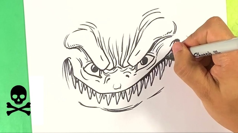 EASY How to Draw a MONSTER