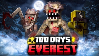 I survived 100 days on the Infested Mount Everest in Minecraft