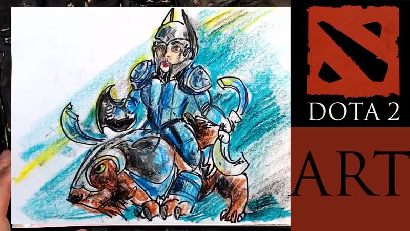 Рисую героев DOTA 2, Как рисовать LUNA из