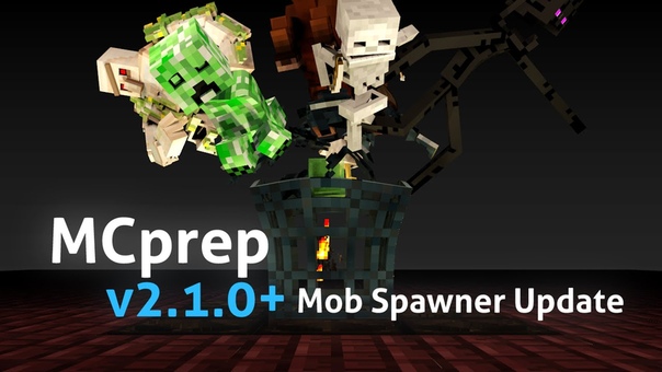 MCprep Mob Spawner Update Free addon for Minecraft Blender
