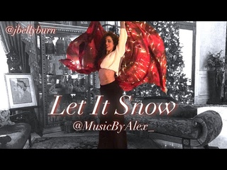 Let It Snow - @musicbyalex | Veil Bellydance Christmas Bliss | @JBELLYBURN Janelle Issis