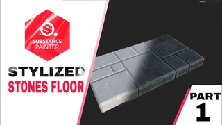 Substance Painter - Stylized Stone Floor - Chill Timelapse
