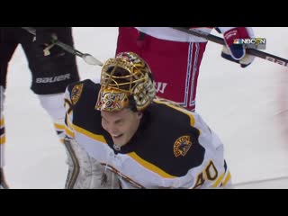Tuukka Rask Forgets Game Is Tied, Leaves Net For Extra Attacker