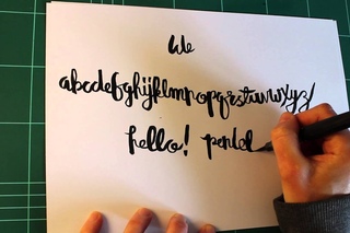 ▶ Hand Lettering Tutorial - Pentel Color Brush - YouTube