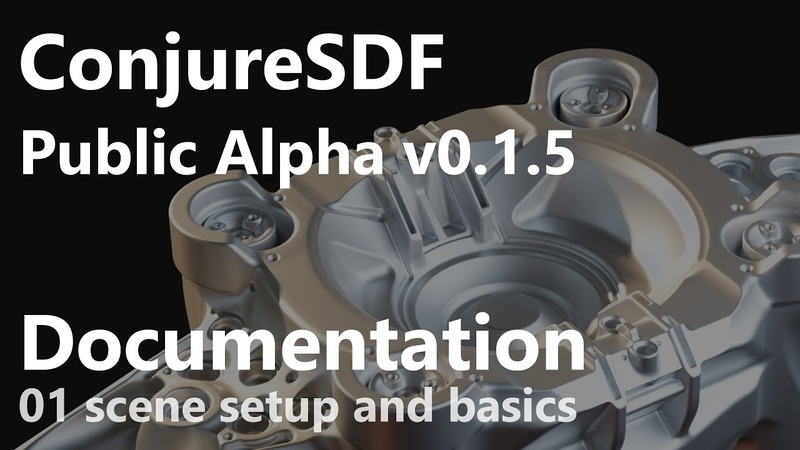 Conjure SDF Public Alpha, docs 01 scene setup and