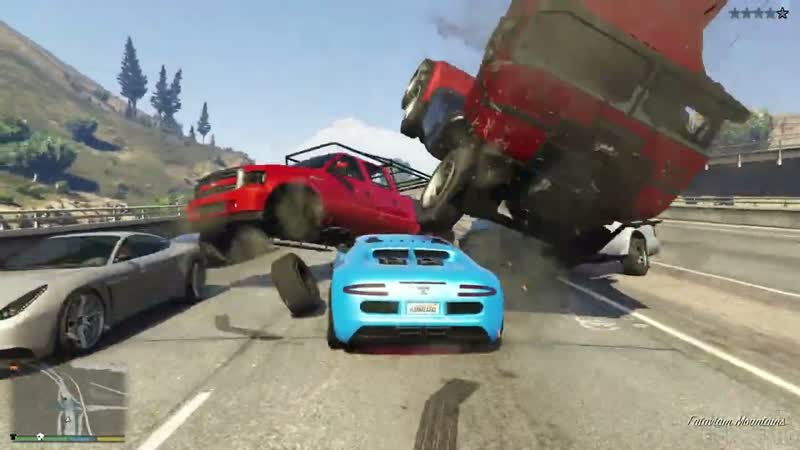 GTA 5 100 Tons Super Car Rampage, 19 HD Grand Theft Auto
