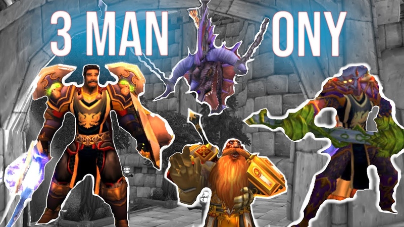 World first 3 man Onyxia World of Warcraft