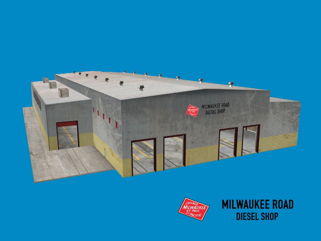 Milwaukee Road-Diesel Shop
